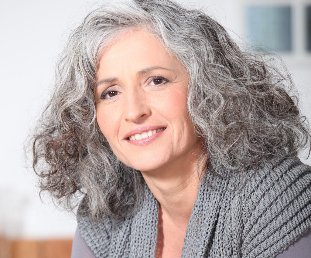 Middle-aged female model